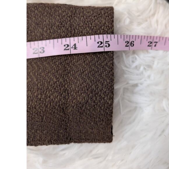 Jack Puff Shoulder Poetcore Coat Jacket Herringbone Tweed Brown Small - Picture 12 of 16